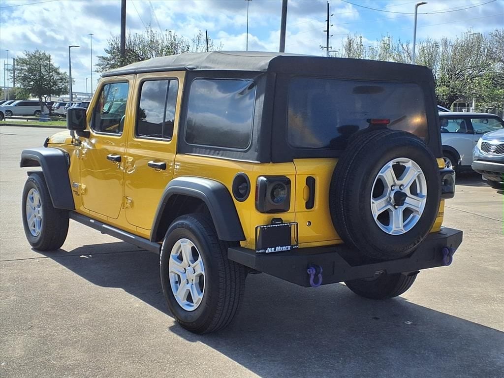 Used 2019 Baja Yellow Clearcoat Jeep Unlimited Sport S image 2