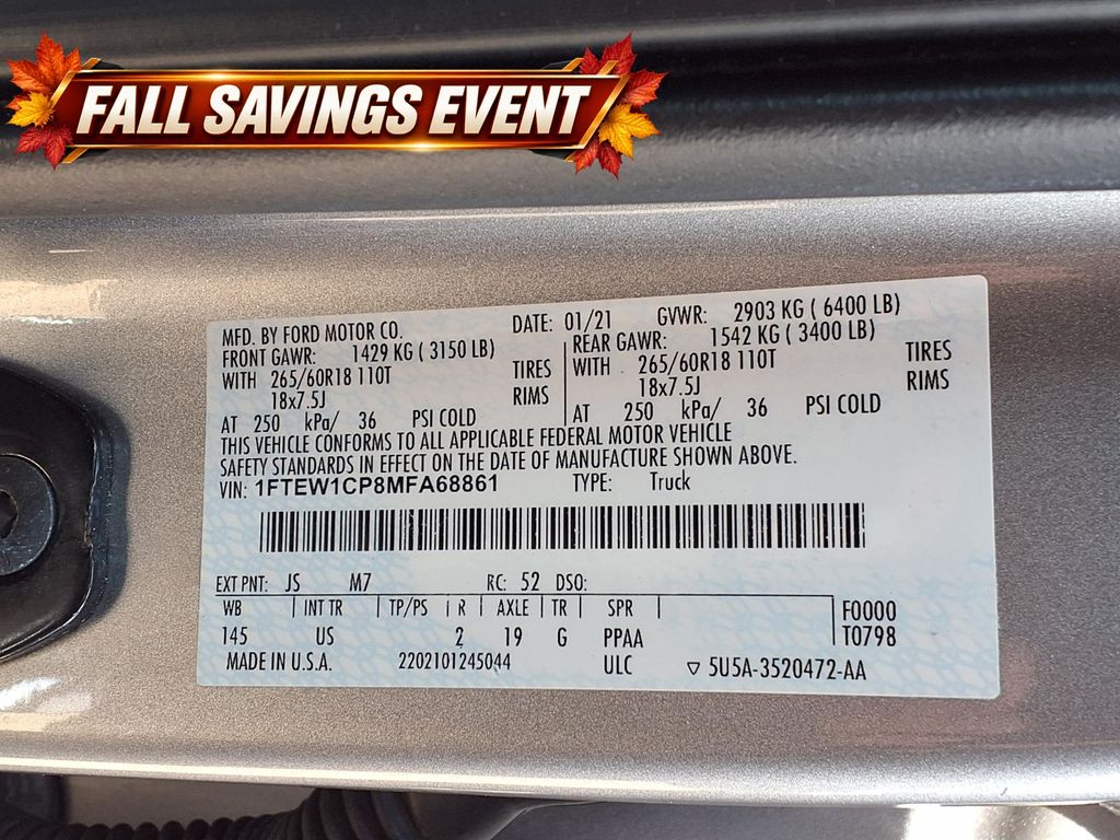 Used 2021 Guard Metallic Ford XLT image 13