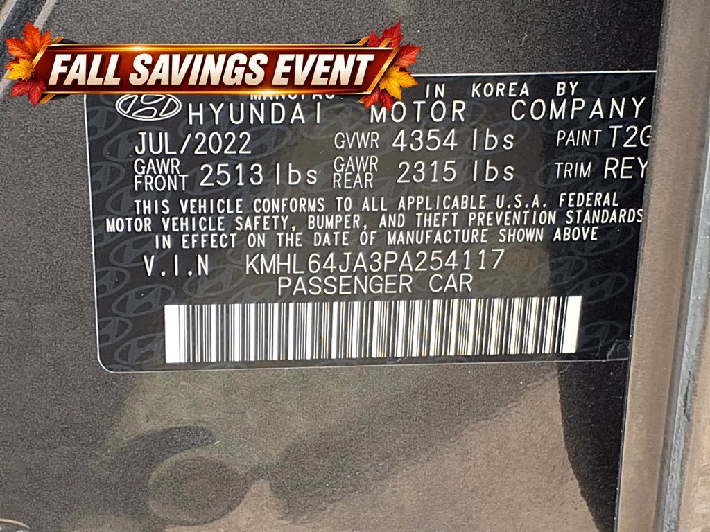 Used 2023 Portofino Gray Hyundai SEL image 13
