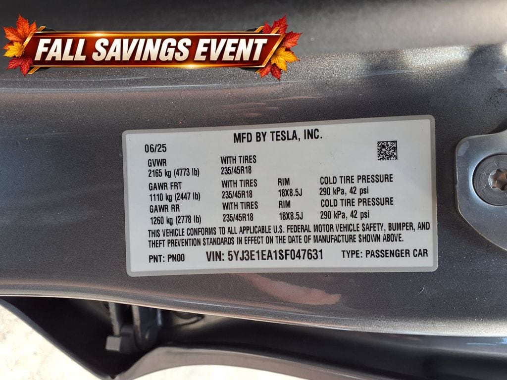 Used 2025 Gray Tesla Long Range image 12
