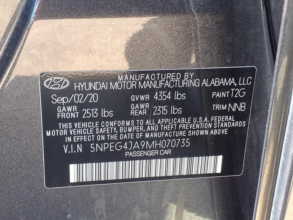 Used 2021 Portofino Gray Hyundai SE image 12