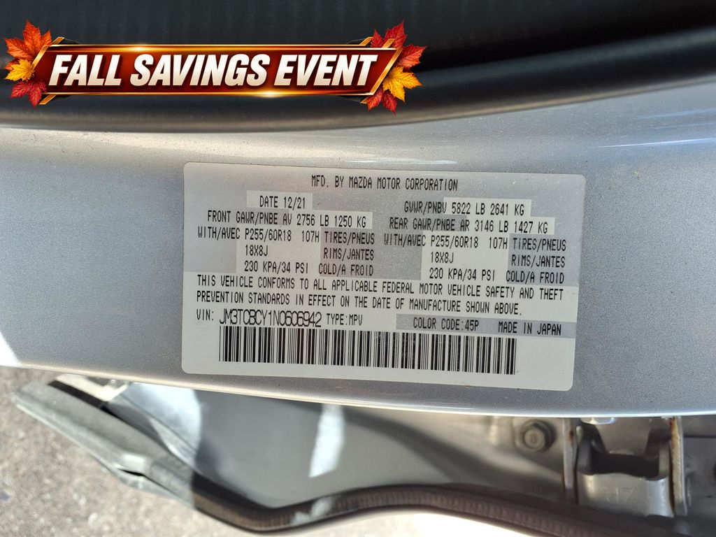 Certified Used 2022 Sonic Silver Metallic Mazda Touring image 14