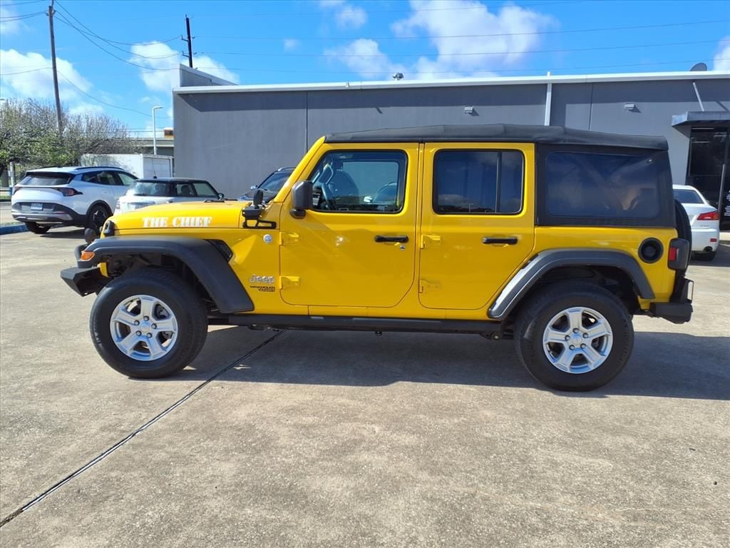 Used 2019 Baja Yellow Clearcoat Jeep Unlimited Sport S image 5