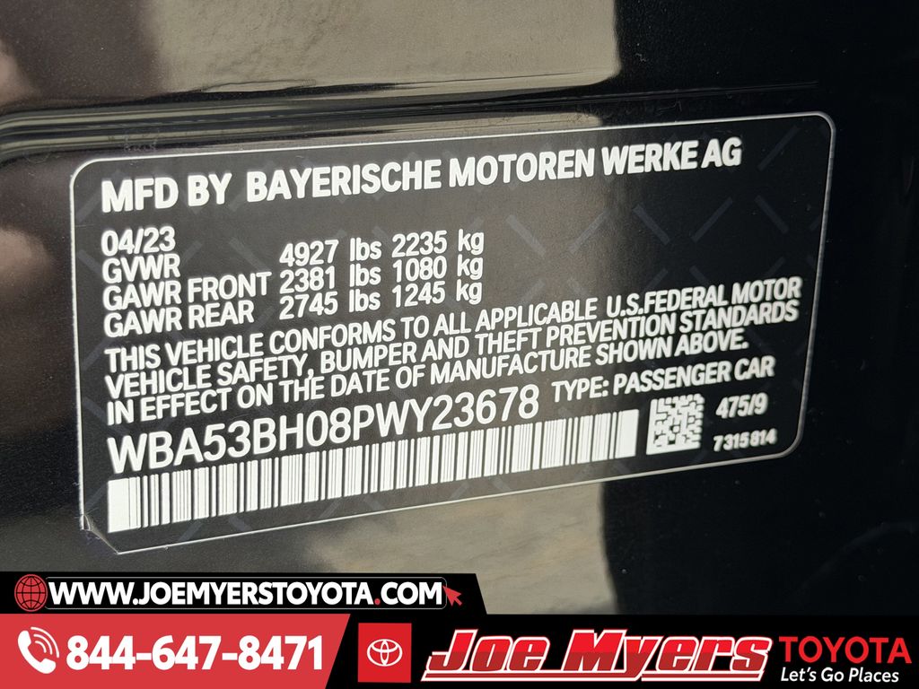 Used 2023 Black Sapphire Metallic BMW 530i image 32