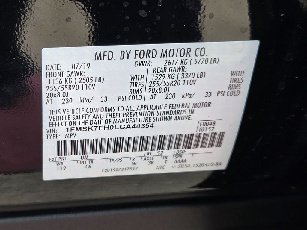 Used 2020 Black Metallic Ford Limited image 31
