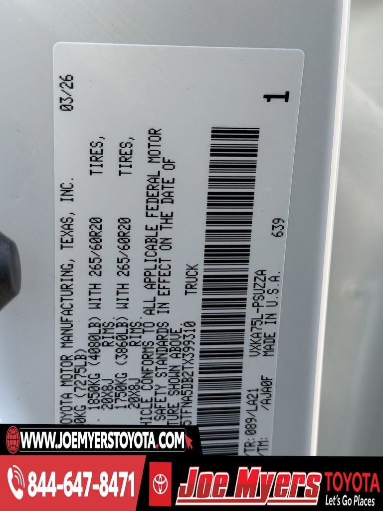 New 2026 Wind Chill Pearl Toyota Platinum image 22