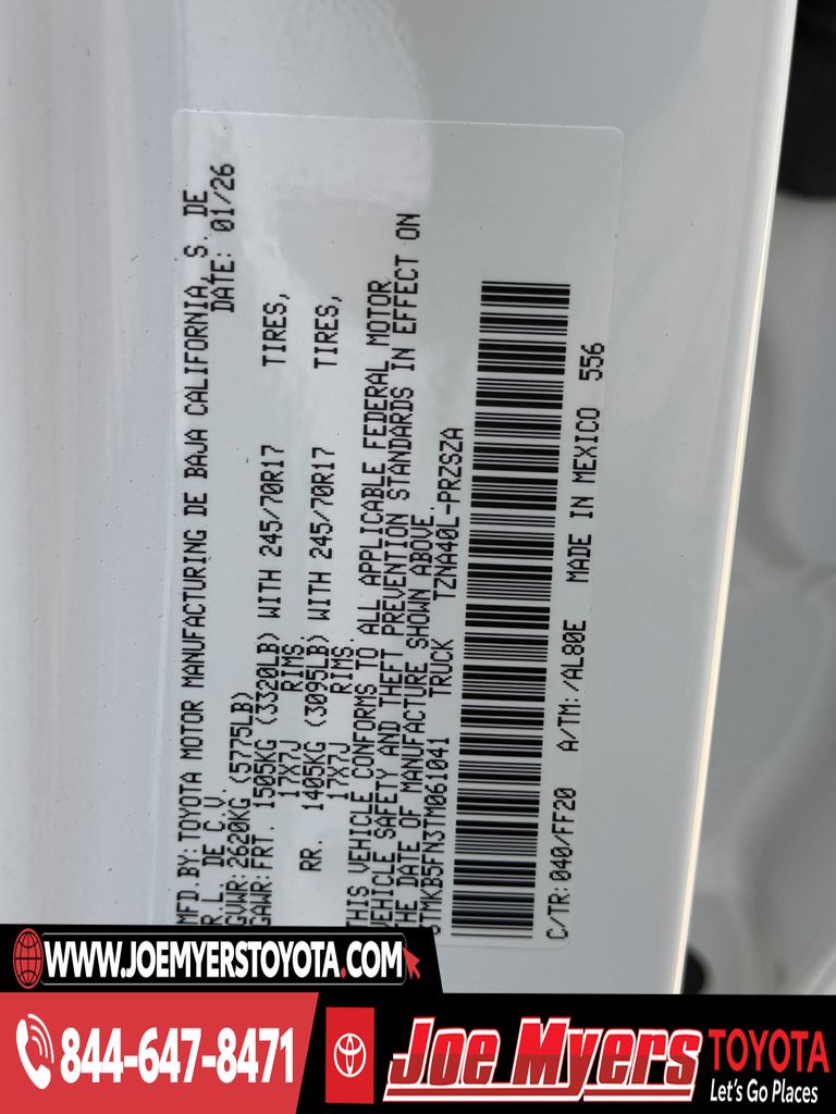 New 2026 Ice Cap Toyota SR5 image 21