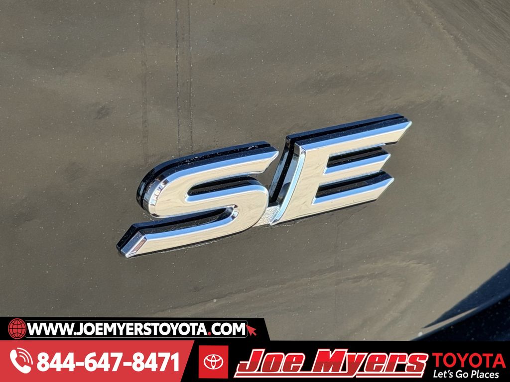 Used 2025 Midnight Black Metallic Toyota SE image 11