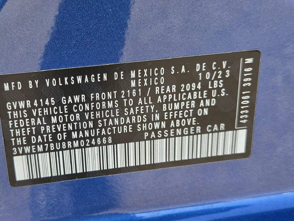 Used 2024 Blue Volkswagen 1.5T SE image 31
