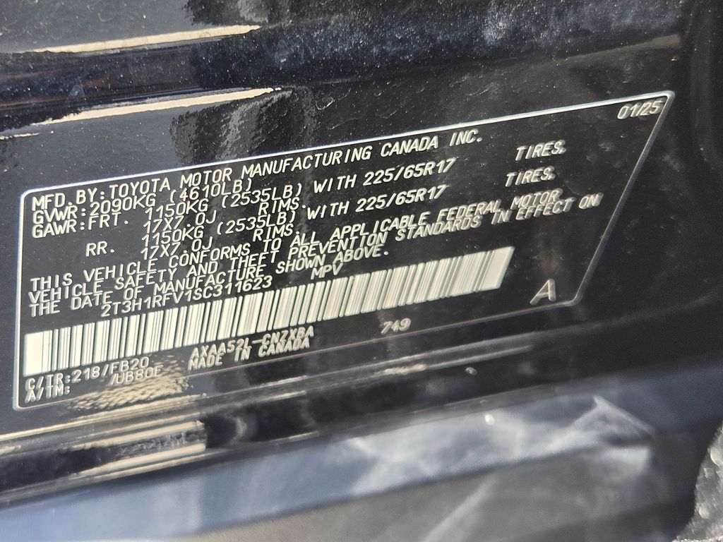 Used 2025 Midnight Black Metallic Toyota LE image 30