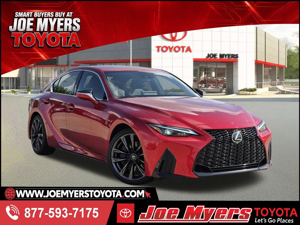 Infrared 2024 Lexus IS Sedan Rear-Wheel Drive 8-Speed Automatic