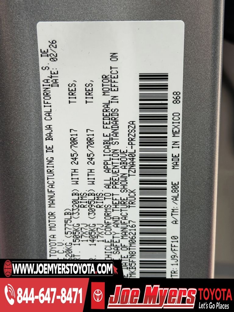 New 2026 Celestial Silver Toyota SR5 image 21