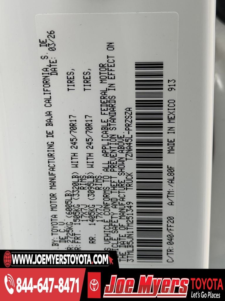 New 2026 Ice Cap Toyota SR5 image 21