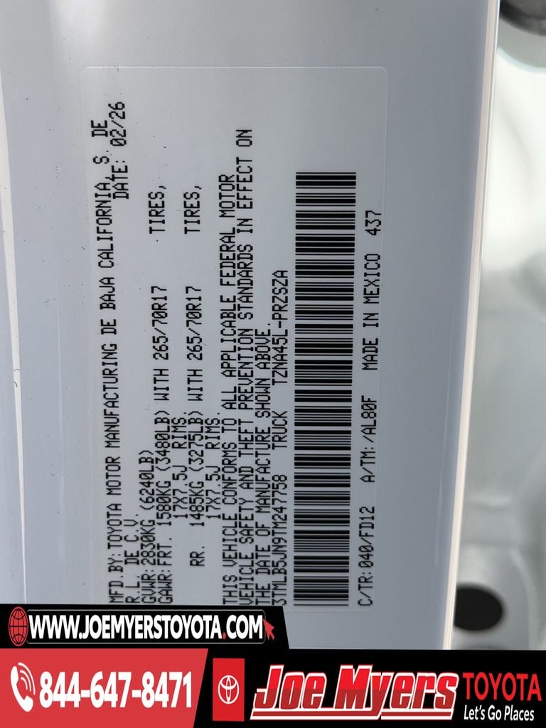 New 2026 Ice Cap Toyota TRD Off Road image 21