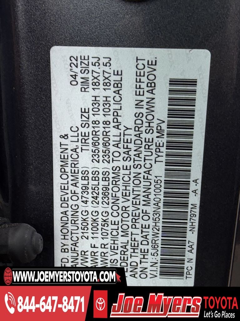 Used 2022 Sonic Gray Pearl Honda EX image 33