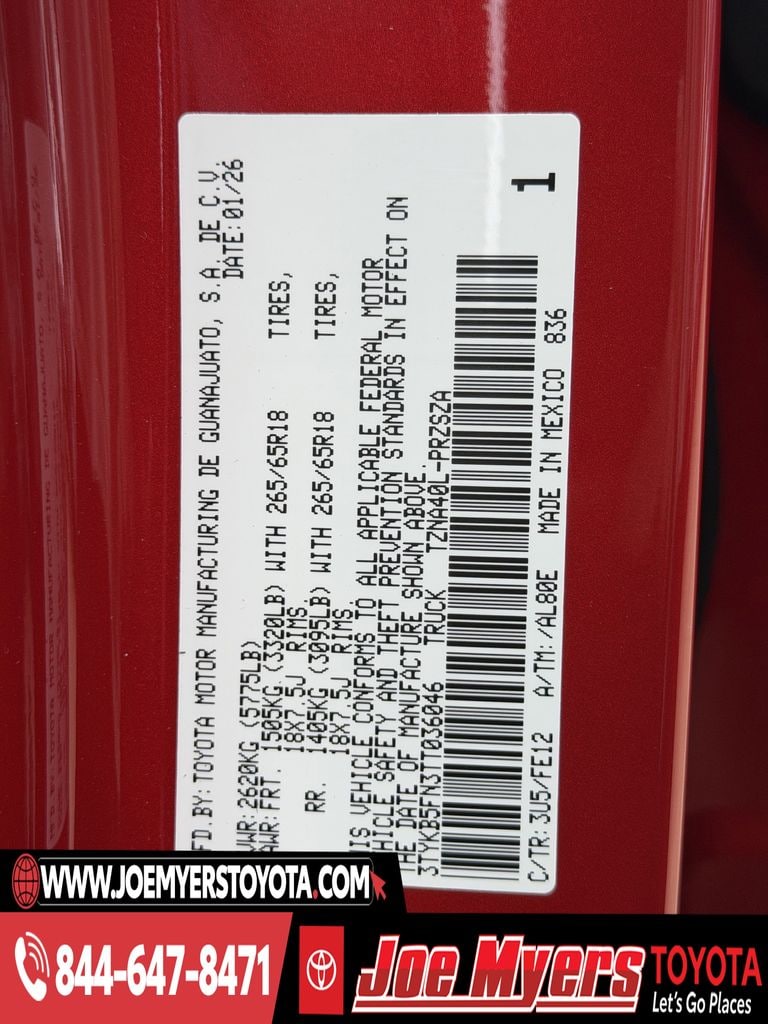 New 2026 Supersonic Red Toyota TRD Sport image 21