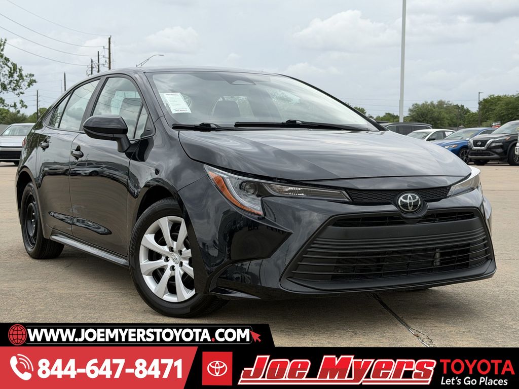 Used 2024 Midnight Black Metallic Toyota LE image 2