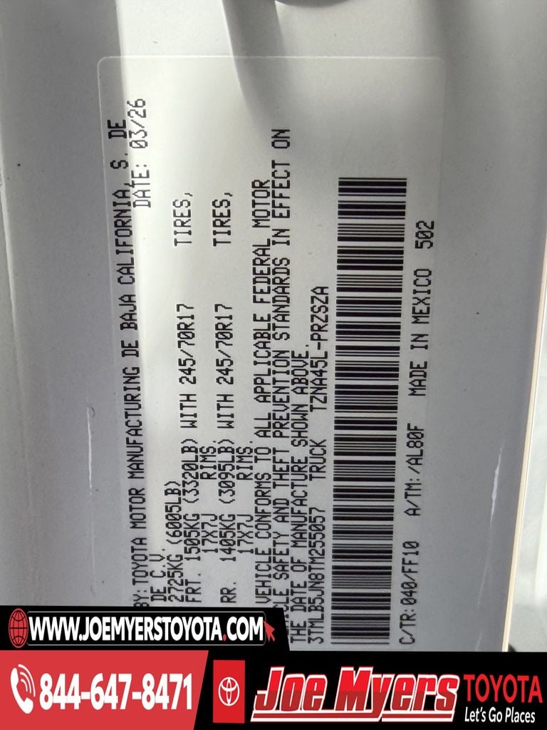 New 2026 Ice Cap Toyota SR5 image 21