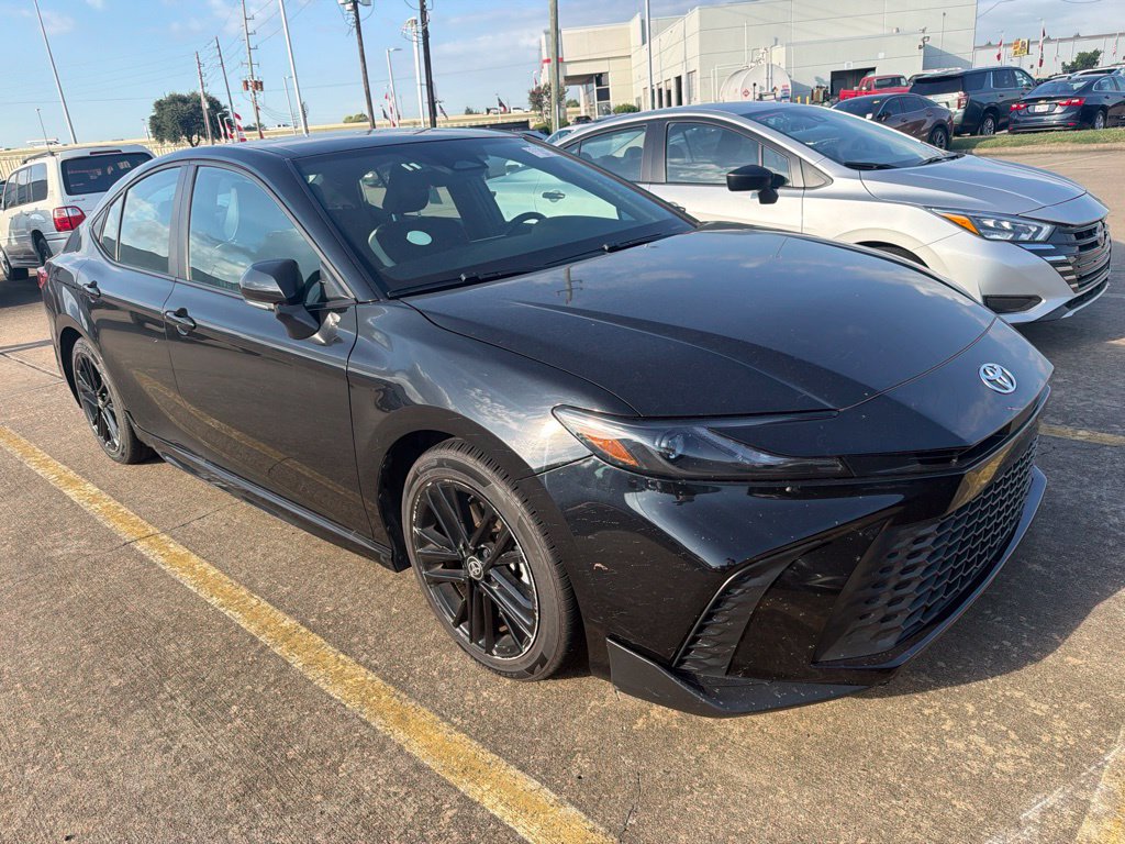 Used 2025 Midnight Black Metallic Toyota SE image 6