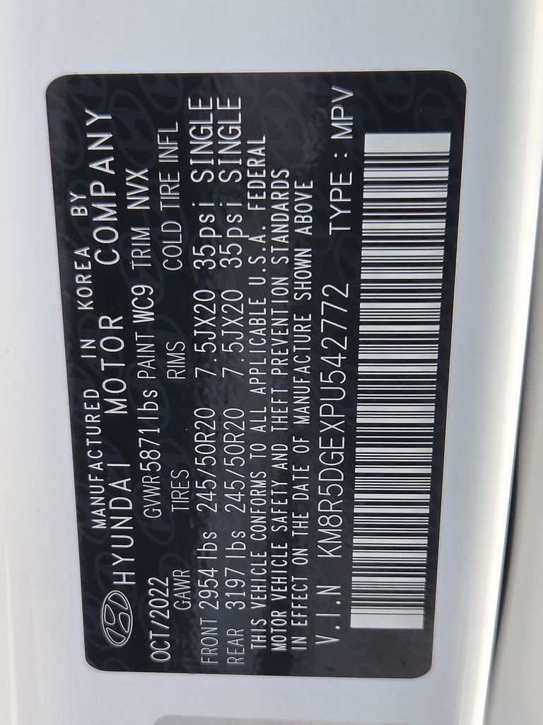 Used 2023 Hyper White Hyundai Limited image 32