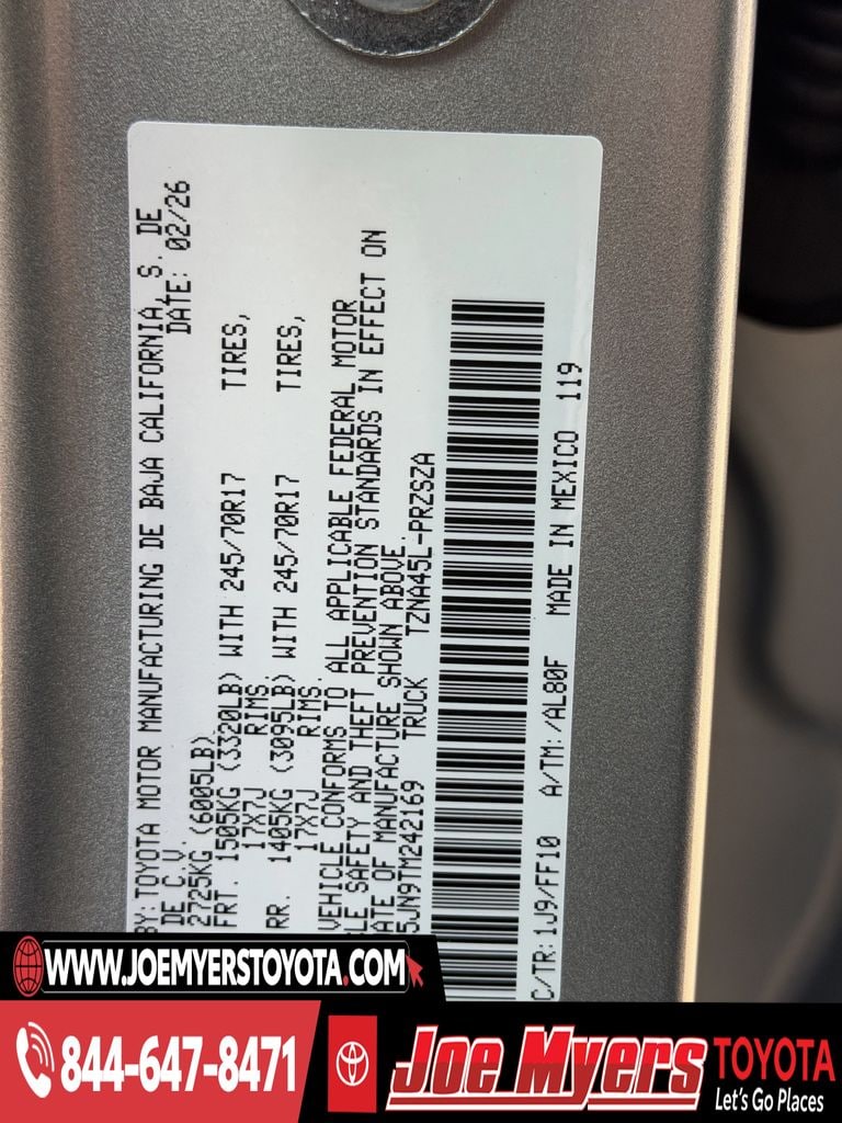 New 2026 Celestial Silver Toyota SR5 image 21