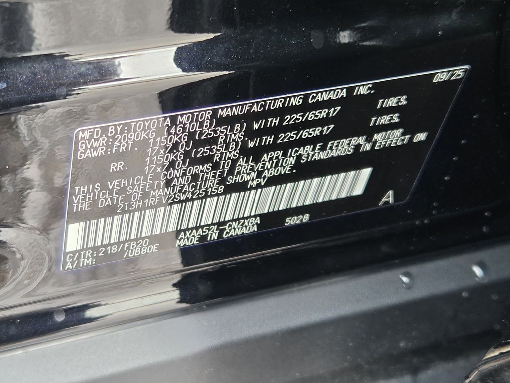 Used 2025 Midnight Black Metallic Toyota LE image 26