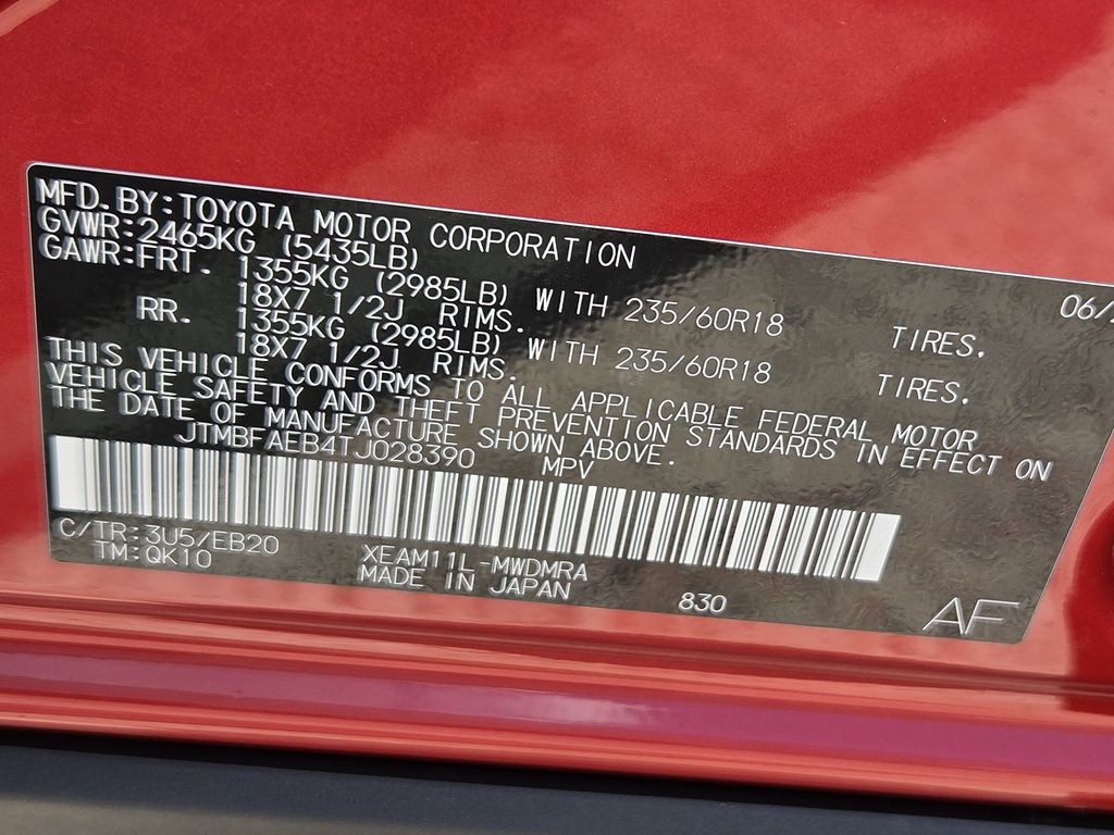 New 2026 Supersonic Red Toyota XLE image 22