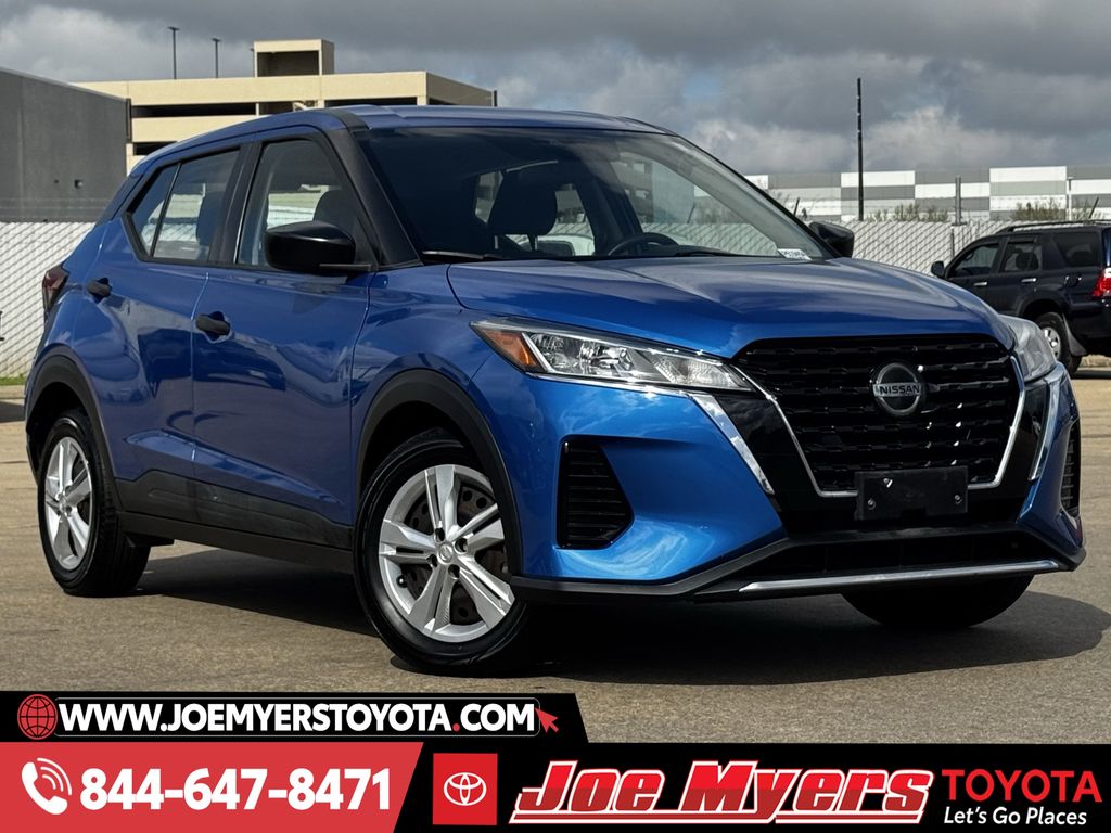 Used 2021 Electric Blue Metallic Nissan S image 2