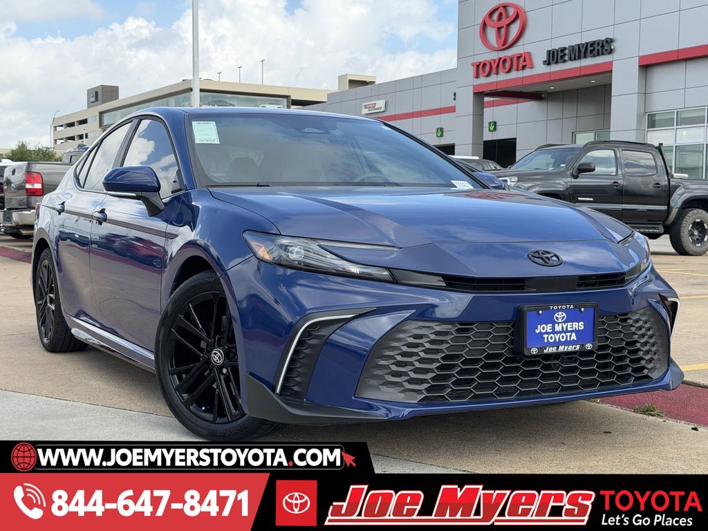 Used 2025 Reservoir Blue Toyota SE image 2
