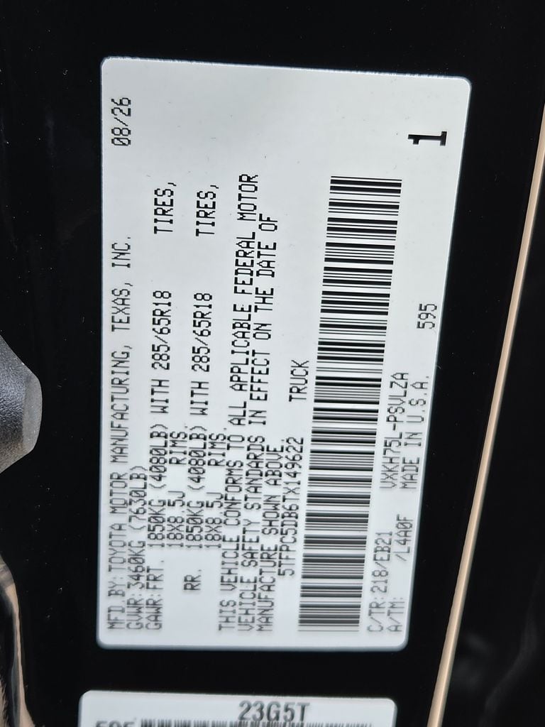 New 2026 Midnight Black Toyota TRD Pro image 22