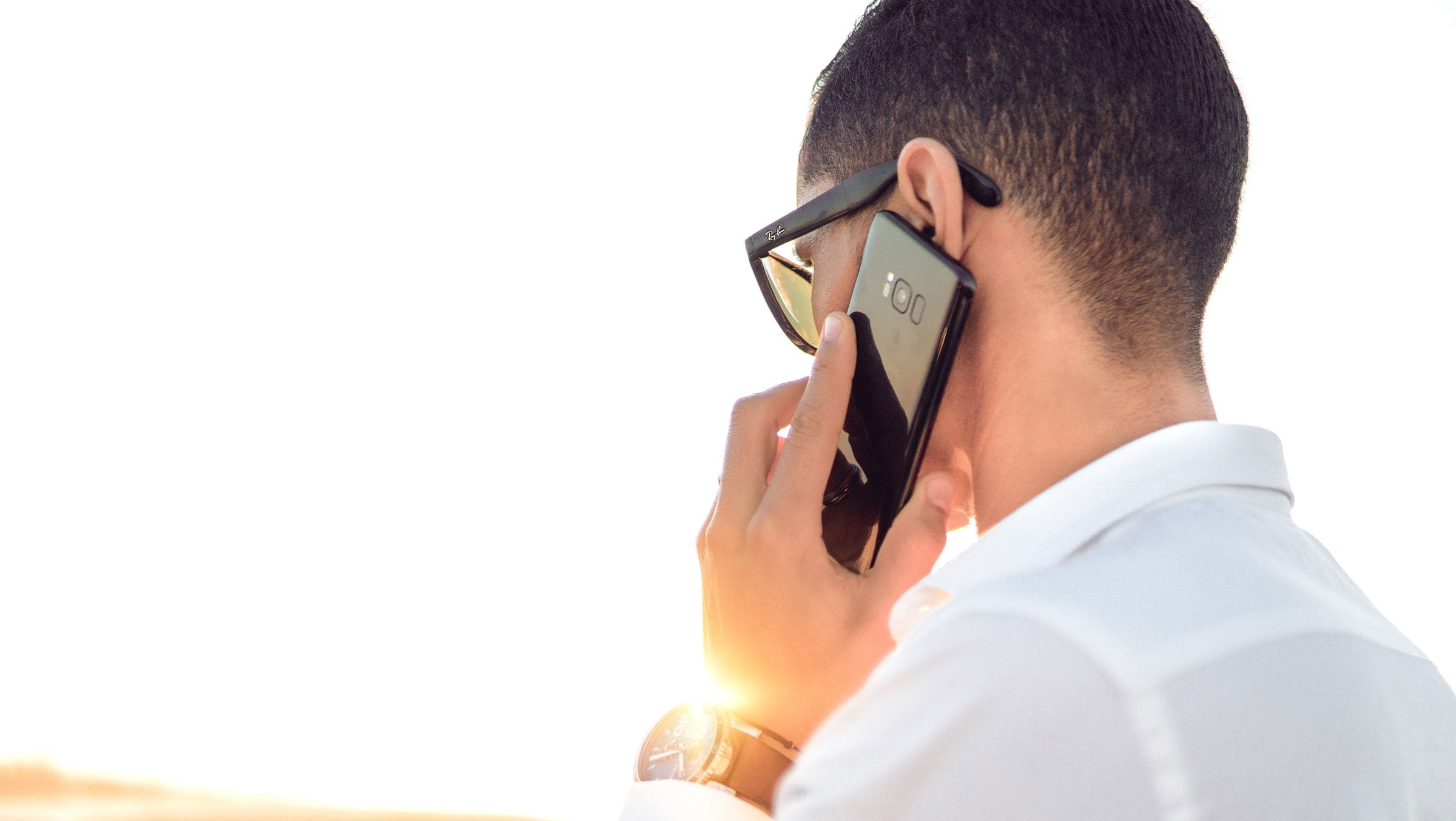 Man Talking on the Phone