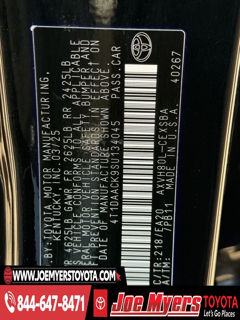 Used 2025 Midnight Black Metallic Toyota SE image 32