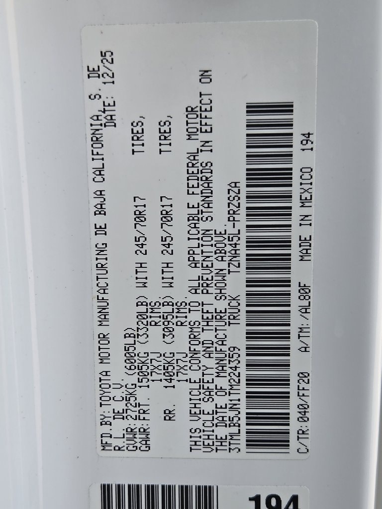 Used 2026 Ice Toyota SR5 image 30