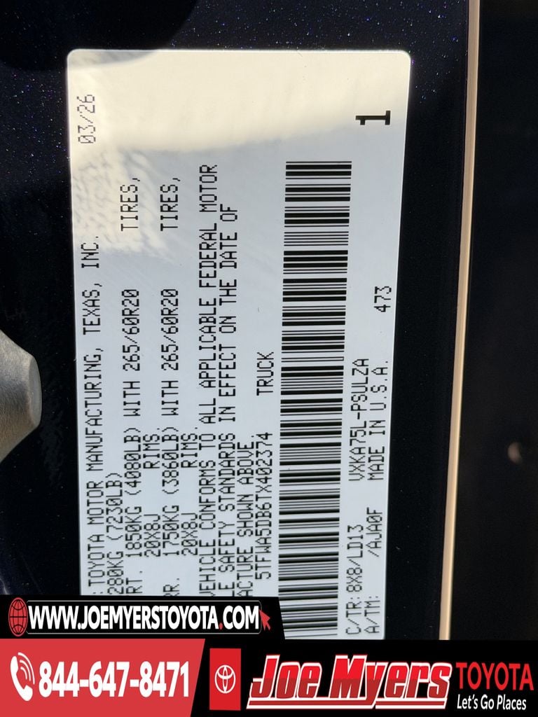 New 2026 Blueprint Toyota Limited image 22