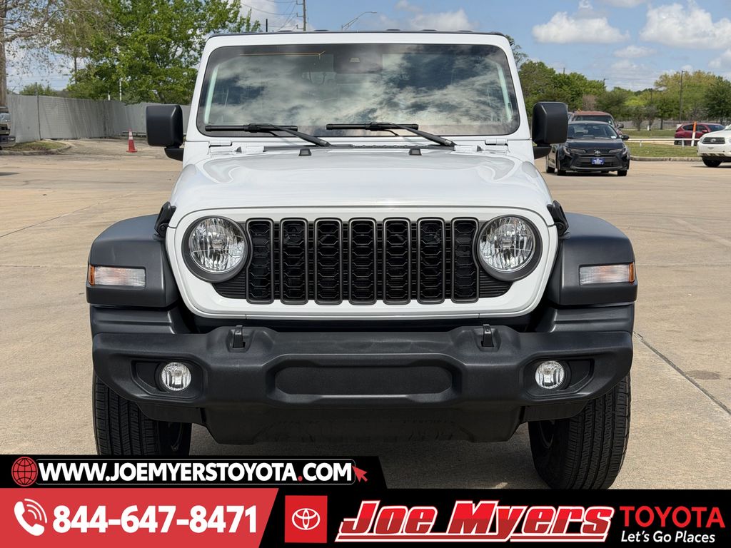 Used 2024 Bright White Clearcoat Jeep Sport S image 3