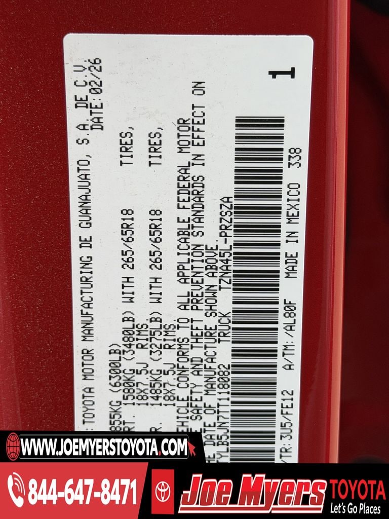 New 2026 Supersonic Red Toyota TRD Sport image 22