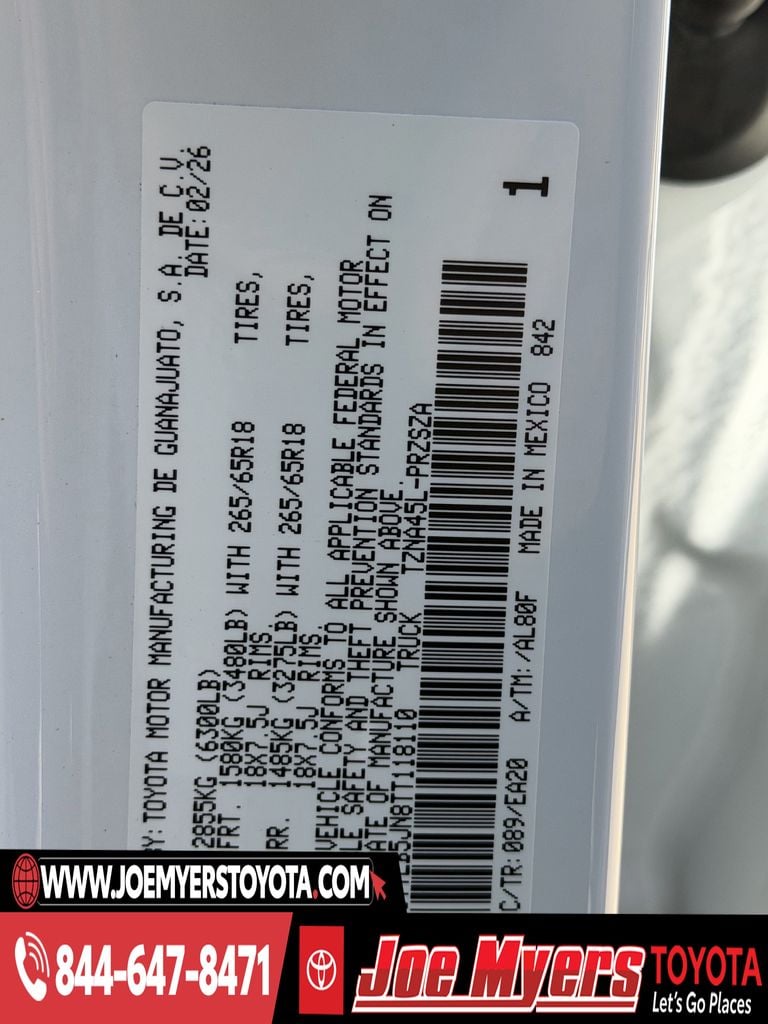 New 2026 Wind Chill Pear Toyota TRD Sport image 22