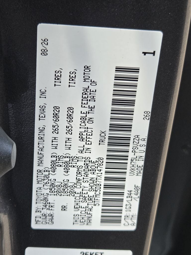 New 2026 Magnetic Gray Meta Toyota 1794 Edition image 22