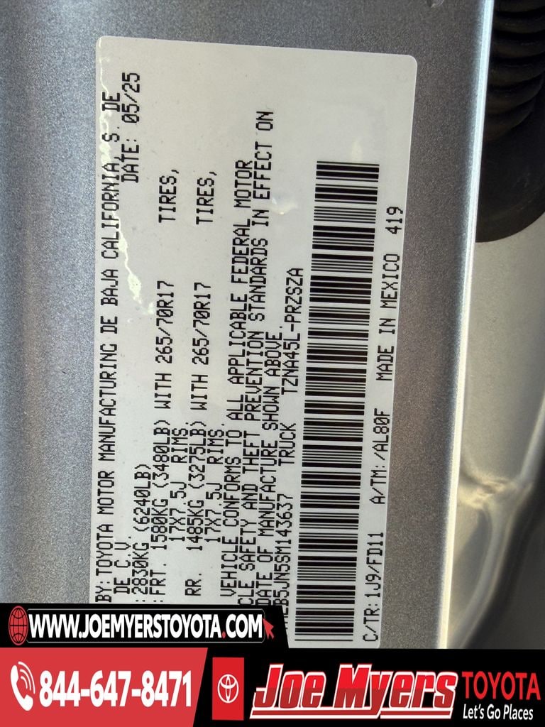 Used 2025 Celestial Silver Metallic Toyota TRD Off-Road image 31