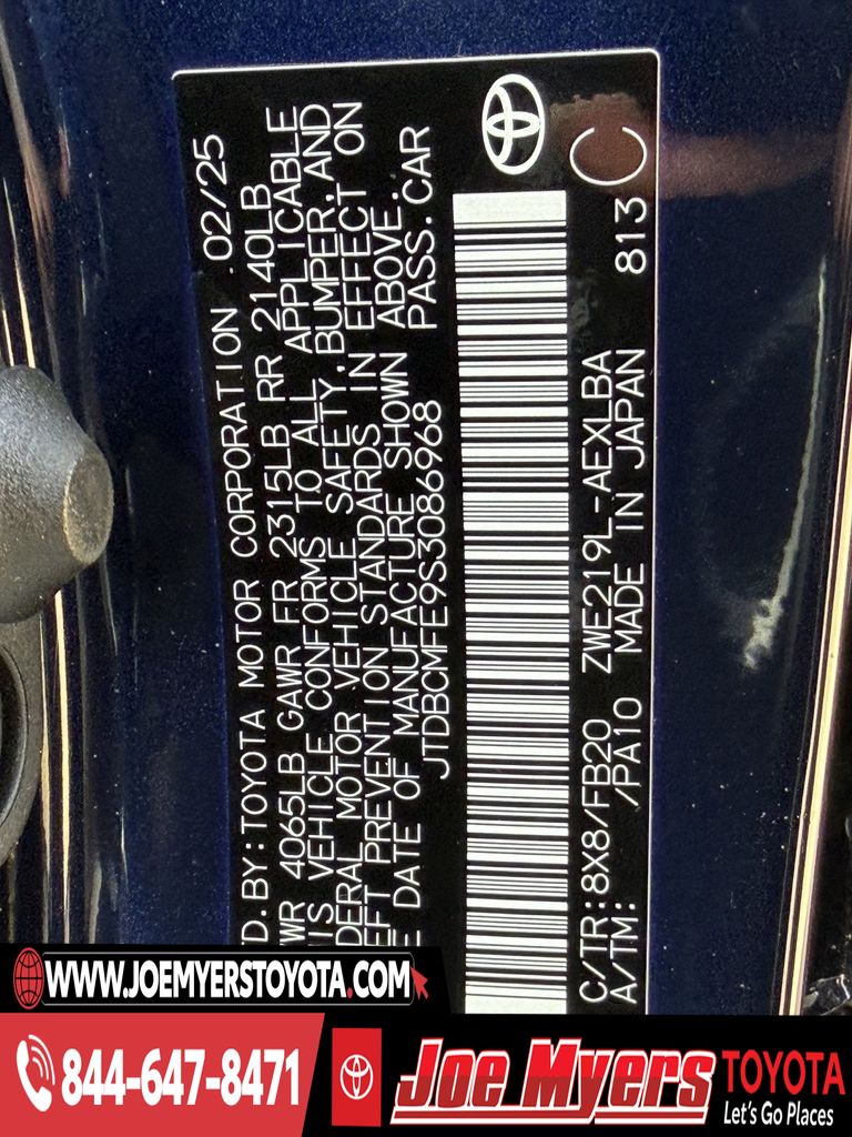 Used 2025 Blueprint Toyota LE image 30