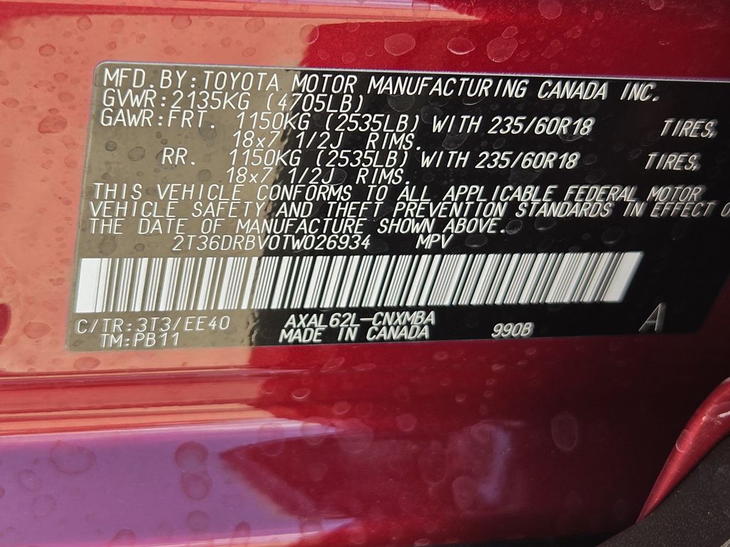 New 2026 Ruby Flare Pearl Toyota XLE Premium image 22