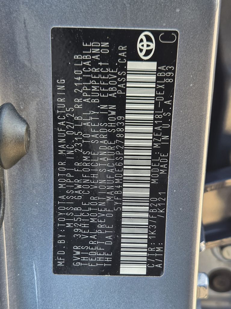 Used 2025 Celestite Toyota LE image 30