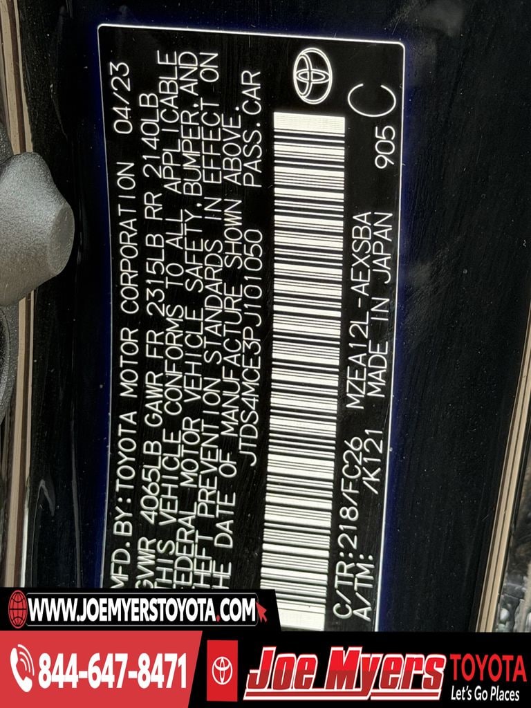 Used 2023 Midnight Black Metallic Toyota SE image 31