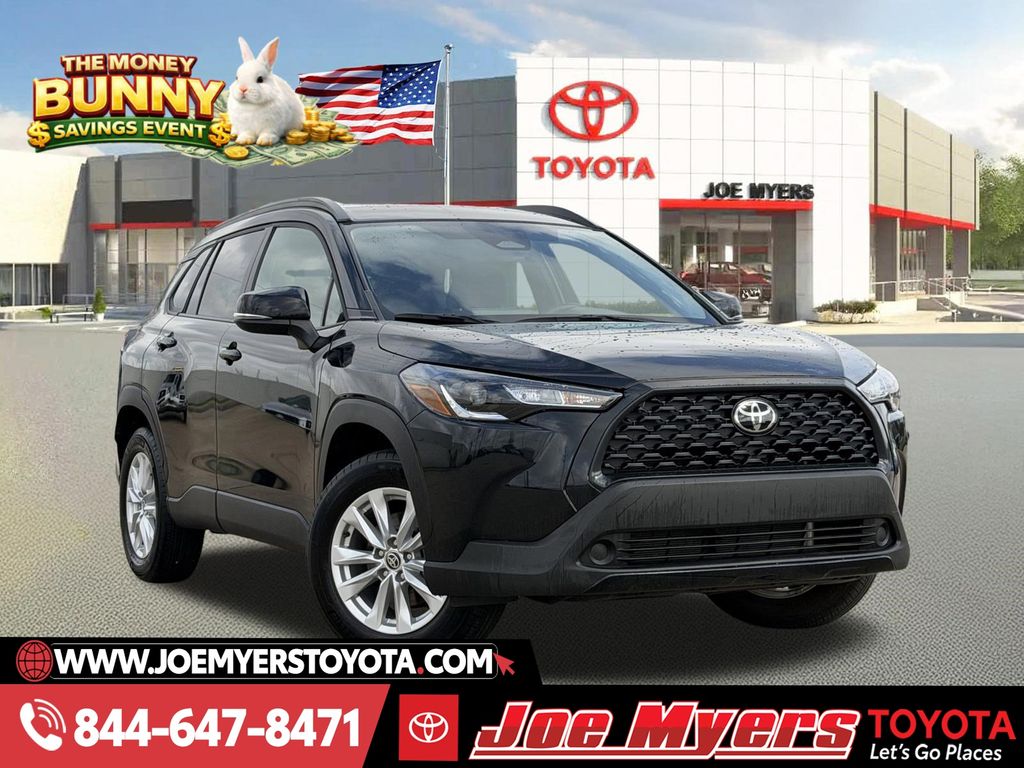 Jet Black 2025 Toyota Corolla Cross LE FWD SUV / Crossover Front-Wheel Drive Continuously Variable Transmission