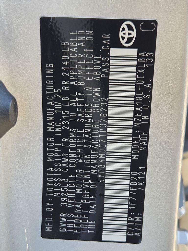 Used 2026 Classic Silver Metallic Toyota LE image 30