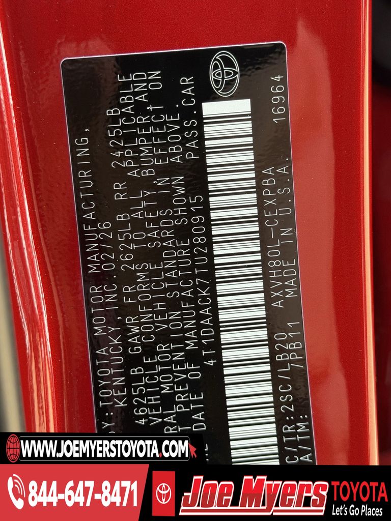 New 2026 Supersonic Red Toyota XSE image 22