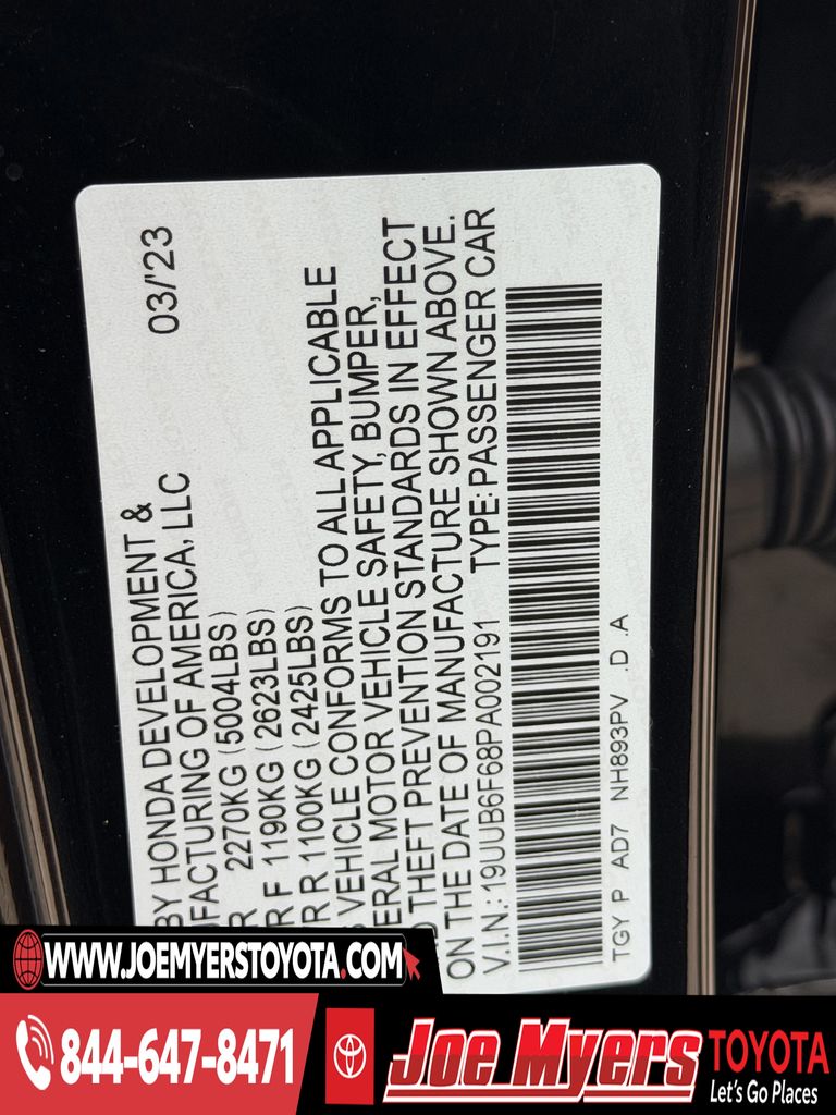 Used 2023 Majestic Black Pearl Acura Advance image 33