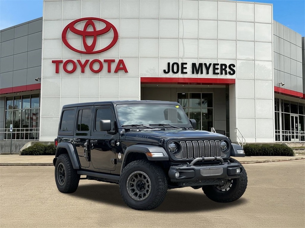 Used 2021 Jeep Wrangler Unlimited Willys Sport with VIN 1C4HJXDG6MW841355 for sale in Houston, TX