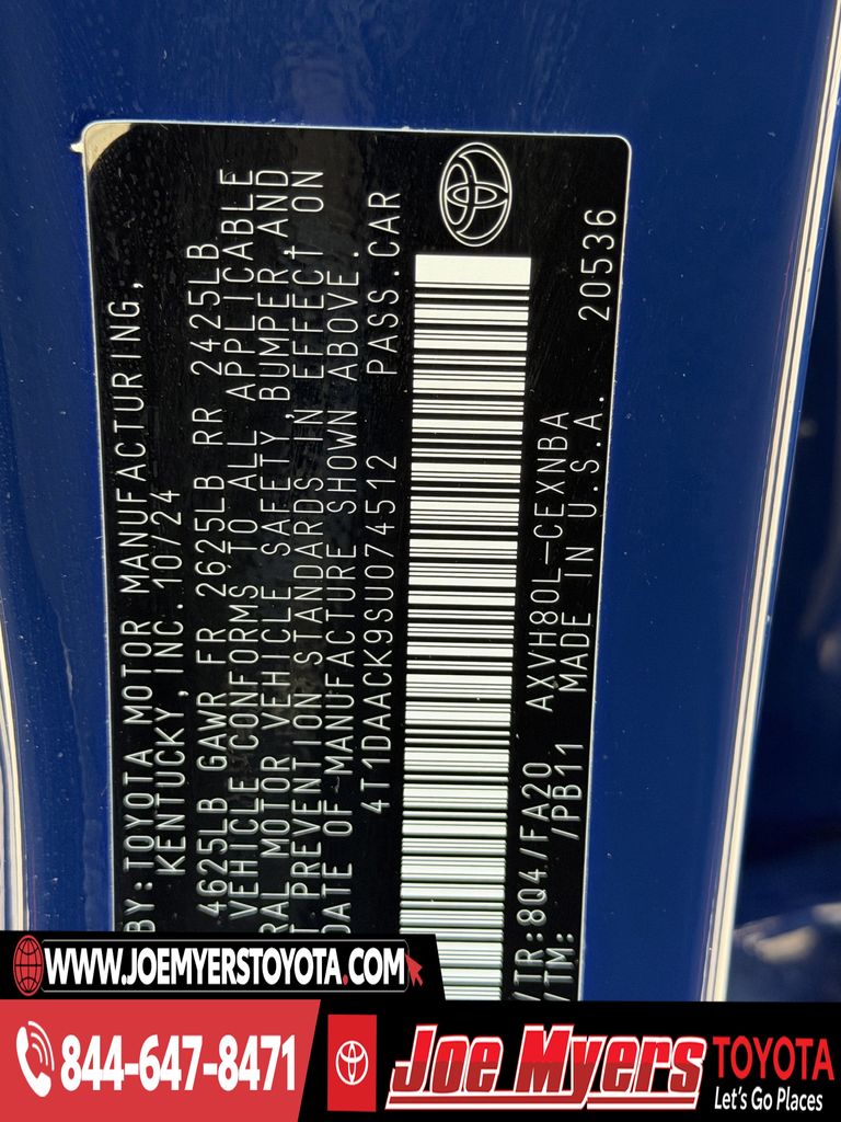 Used 2025 Reservoir Blue Toyota LE image 31