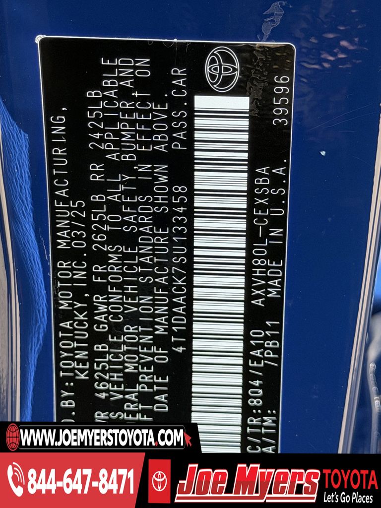 Used 2025 Reservoir Blue Toyota SE image 32